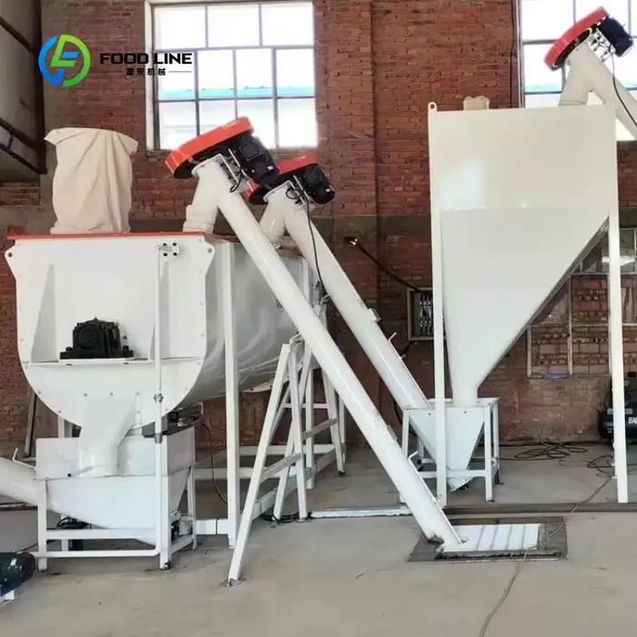 Usine de traitement des aliments en poudre pour volailles, ensemble complet personnalisé pour la production de poudre pour poules pondeuses, capacité 4-5 TPH