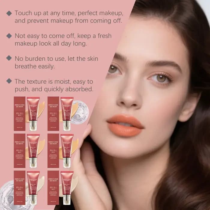 Crème BB SPF 42 PA +++ Hydratant teinté pour le visage Couvrance totale Correcteur de teint Fond