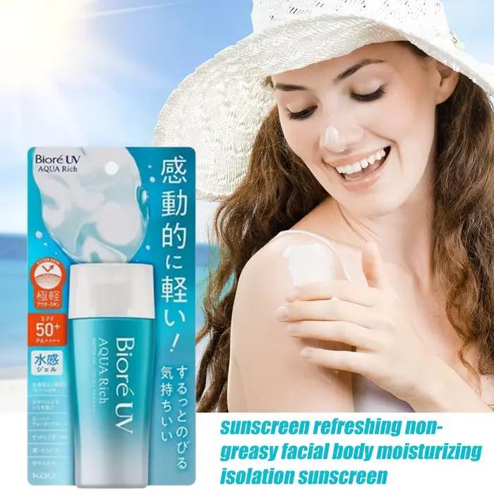 Crème Solaire SPF 50+ Protection Haut Rendement Hydratante Visage et Corps Occasions Ensoleillées Vacances Plage Randonnée Montagne Pique-Nique