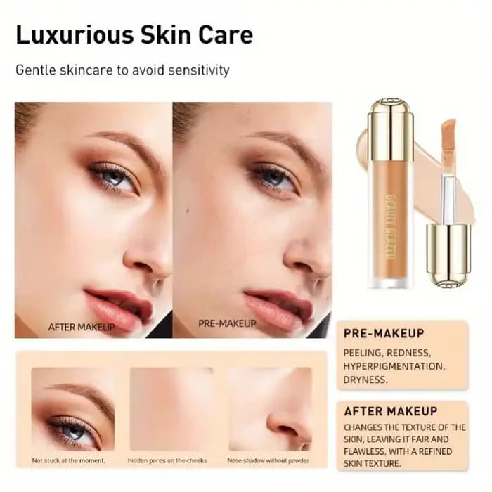 Le correcteur BEAUTY GLAZED nourrit la peau et couvre complètement les cernes et les imperfections du visage