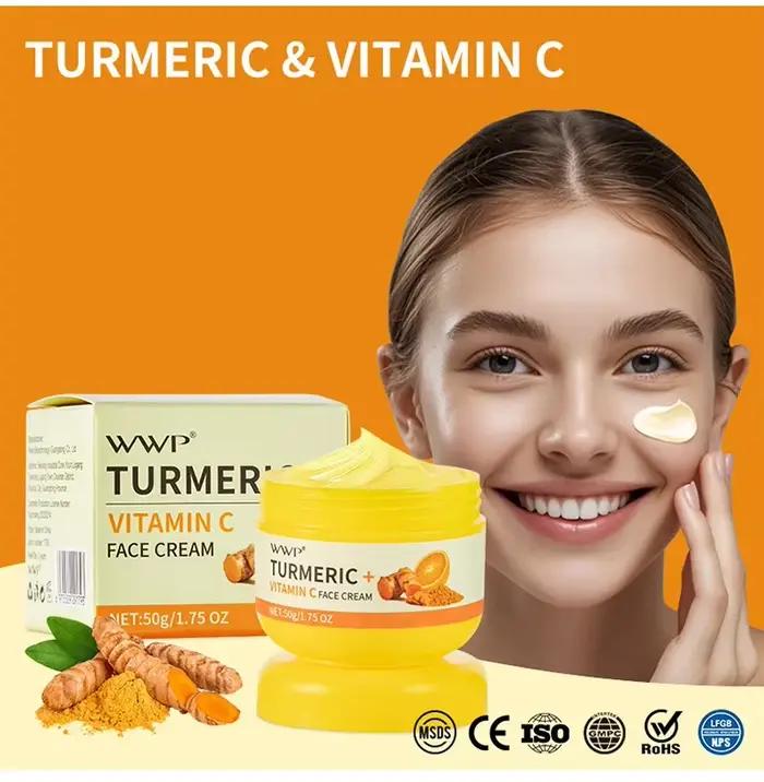Crème pour le visage au curcuma