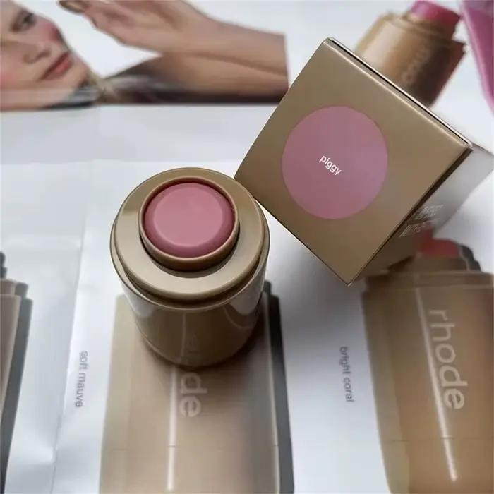 Rhode Pocket Blush Lip Stick ensemble de maquillage hydratant pour les lèvres et les joues rouge naturel crème blush facile à appliquer intense couleur pour femmes occasions spéciales