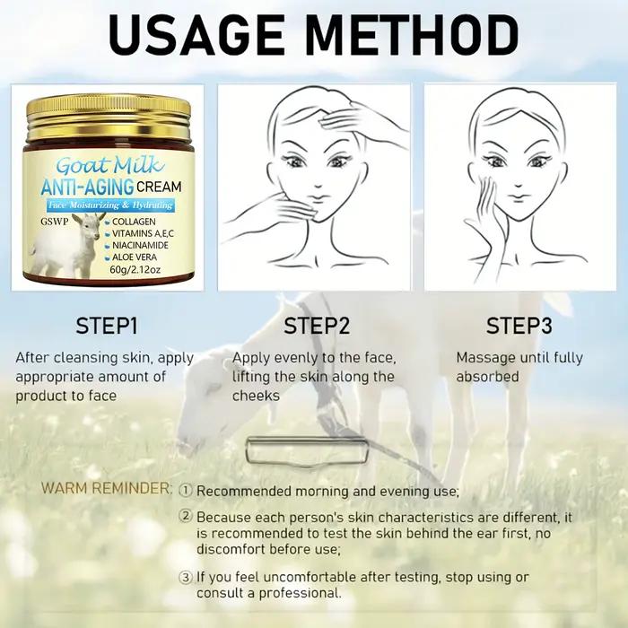 Crème hydratante anti-âge au lait de chèvre GSWP