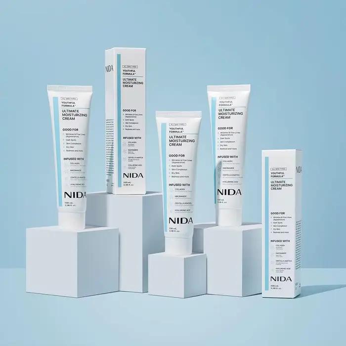 [NIDA] extraits de crème hydratante ultime Centella Asiatica hyaluronique soin quotidien pour la peau du visage