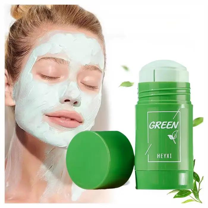 Bâton d'argile à thé vert pour le visage