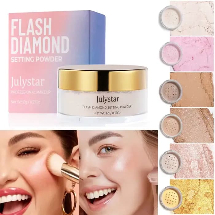 Poudre libre à paillettes de diamant