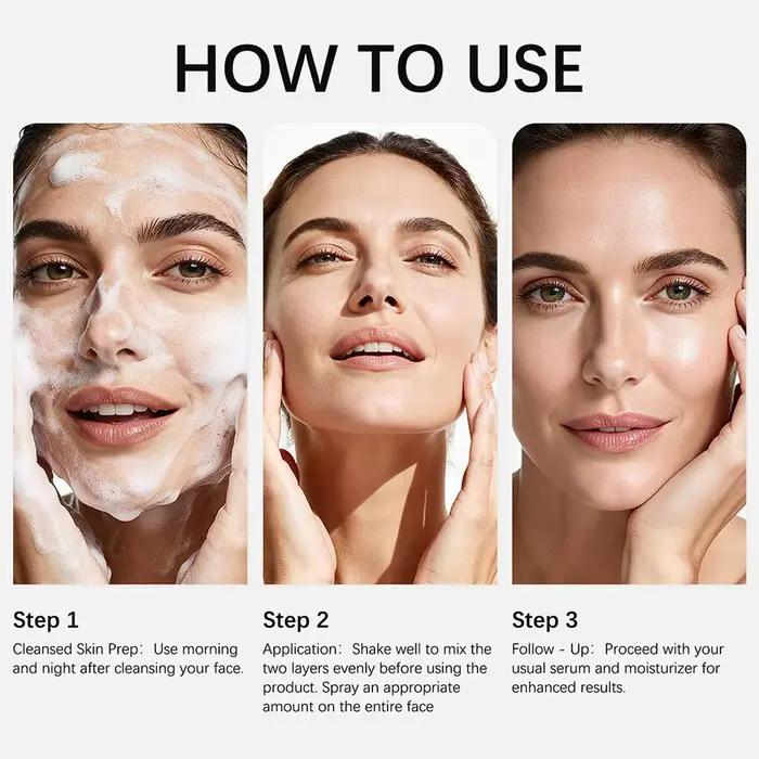 Crème Visage/Yeux 345 Relief Soin Anti-Imperfections Niacinamide Estompe les Taches Brunes Éclaircissante Raffermissante & Liftante Répare la Barrière Cutanée