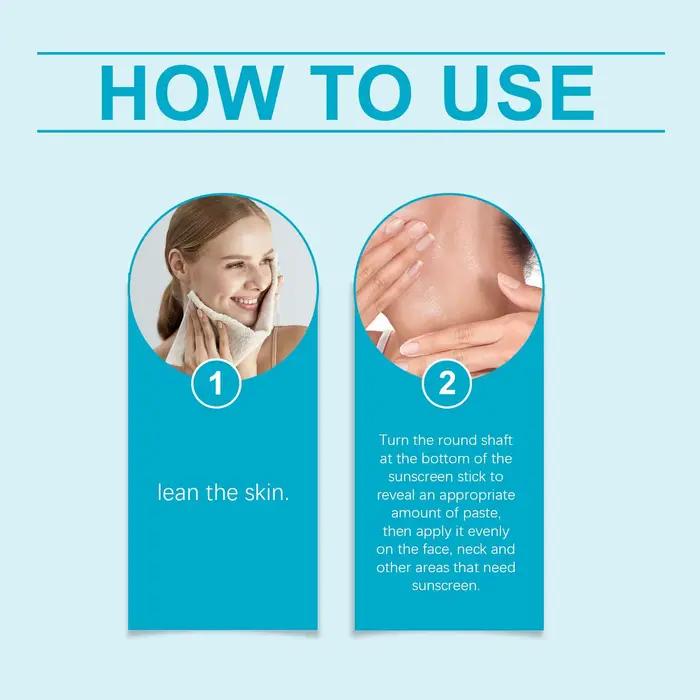 Stick solaire EELHOE 50SPF protection solaire acide hyaluronique contrôle du sébum imperméable léger cosmétiques solaires jours ensoleillés occasions spéciales