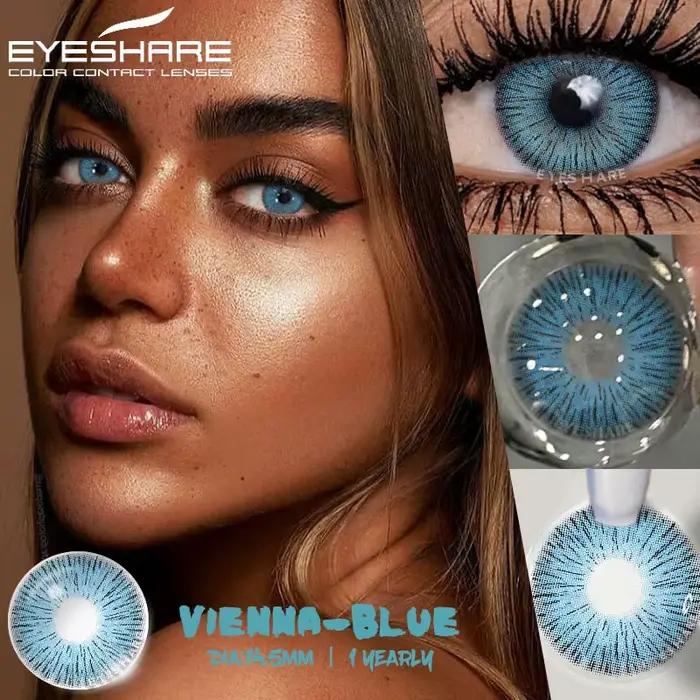EYESHARE 1 paire de lentilles de Contact colorées pour les yeux