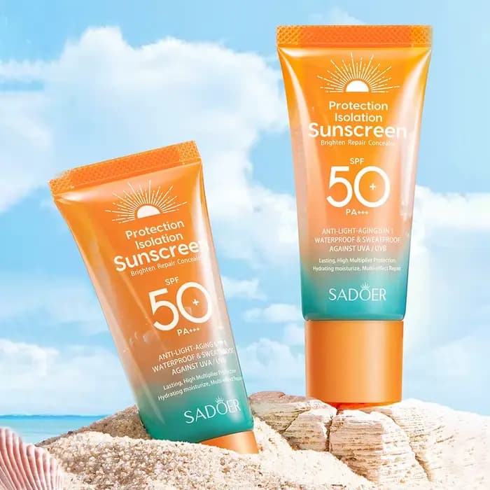 Lotion solaire protectrice UV SPF 50+ pour le visage