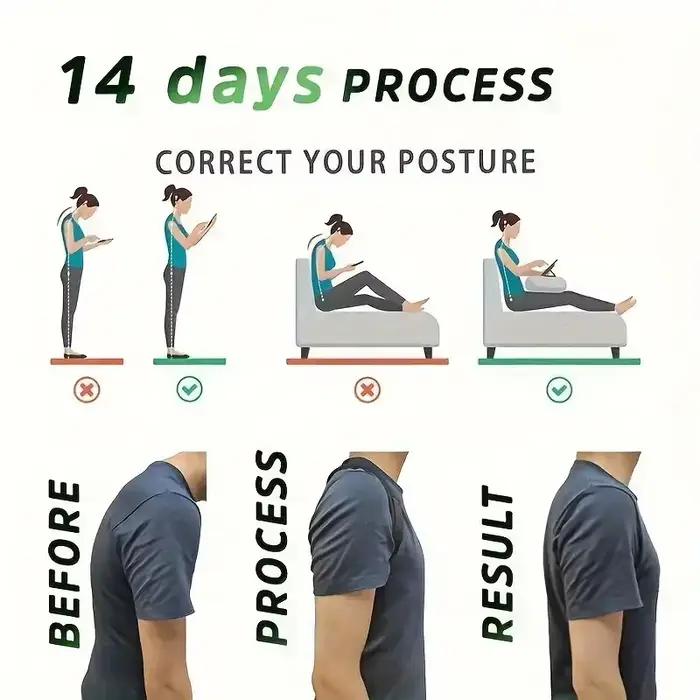 Ceinture Correctrice de Posture 1PC - Soutien Dorsal Réglable pour Femmes et Hommes, Soutien de la Colonne Vertébrale, Alignement de la Clavicule et des Épaules, Soulagement des Douleurs Lombaires