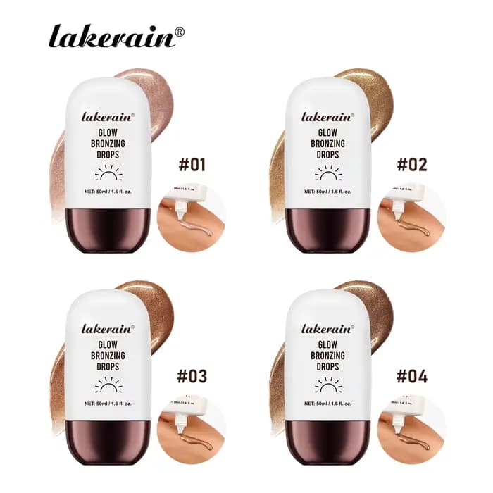 Bronzant surligneur gouttes éclaircissant le teint et le contour du visage