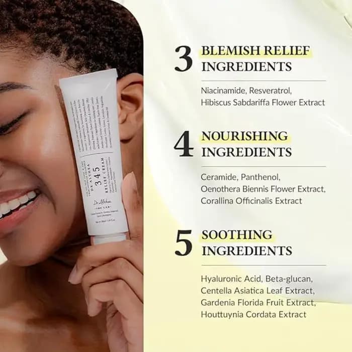 Crème visage 345 Relief ciblant les marques d'acné