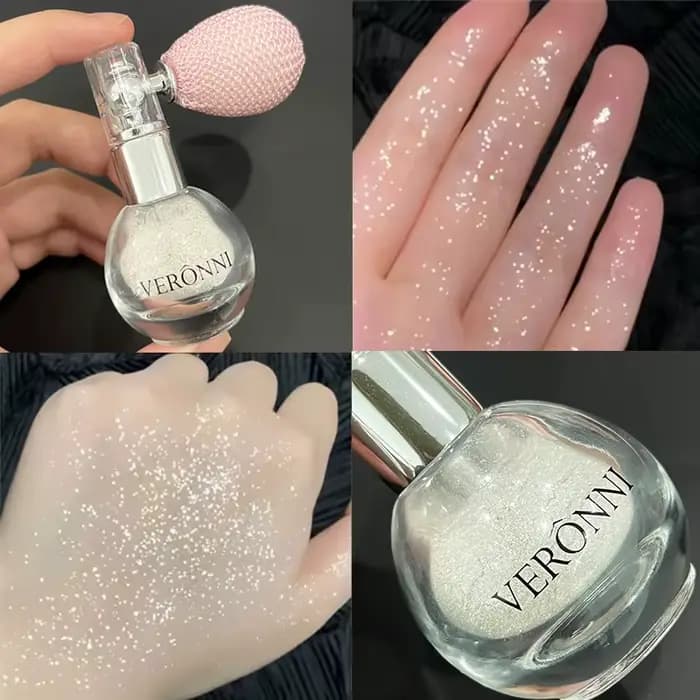 Poudre de surligneur en diamant imperméable à l'eau