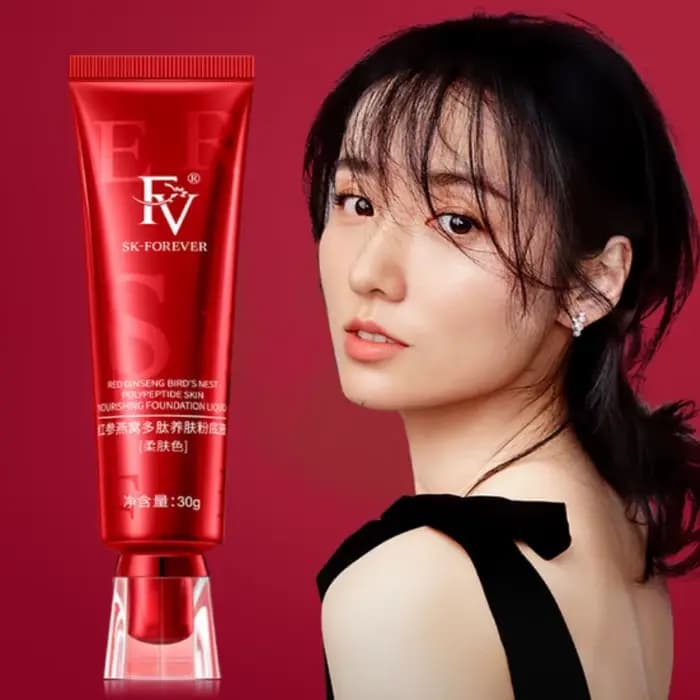 Fond de teint crème anti-cernes au ginseng rouge