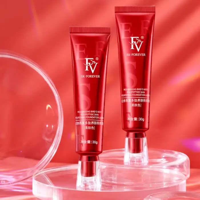 Fond de teint crème anti-cernes au ginseng rouge
