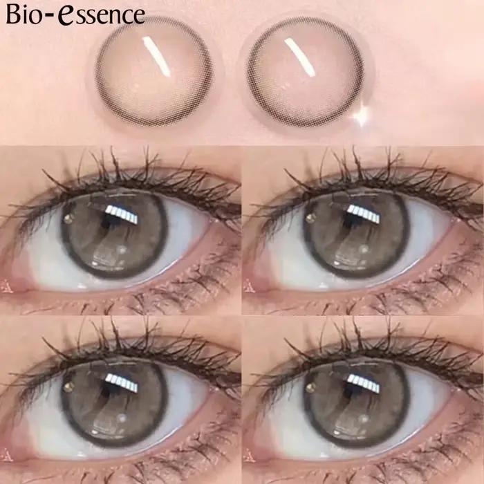 Bio-essence 1 paire de lentilles de Contact de couleur naturelle pour les yeux