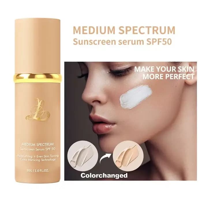 2025 Forever Bloom Inspired Fond de teint liquide 4 en 1 Couverture moyenne hydratante avec SPF50+
