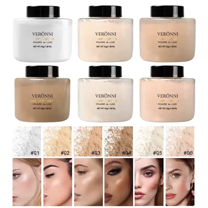 Poudre de maquillage naturelle pour le visage