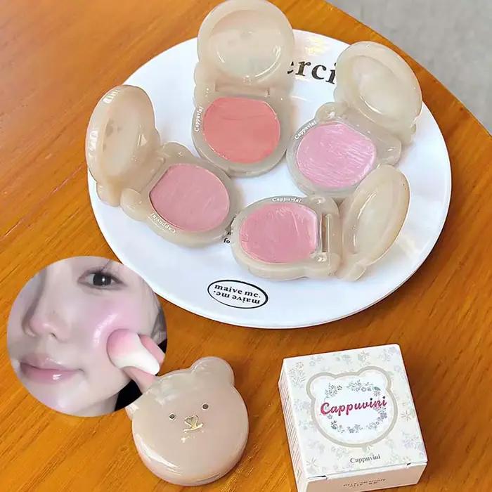 Mignon ours eau lumière Blush crème vitalité rose hydratant surligneur visage fard à joues facile à appliquer Rouge
