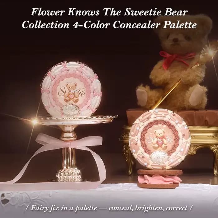 Palette de correcteurs 4 couleurs de la collection Sweetie Bear de Flower Knows
