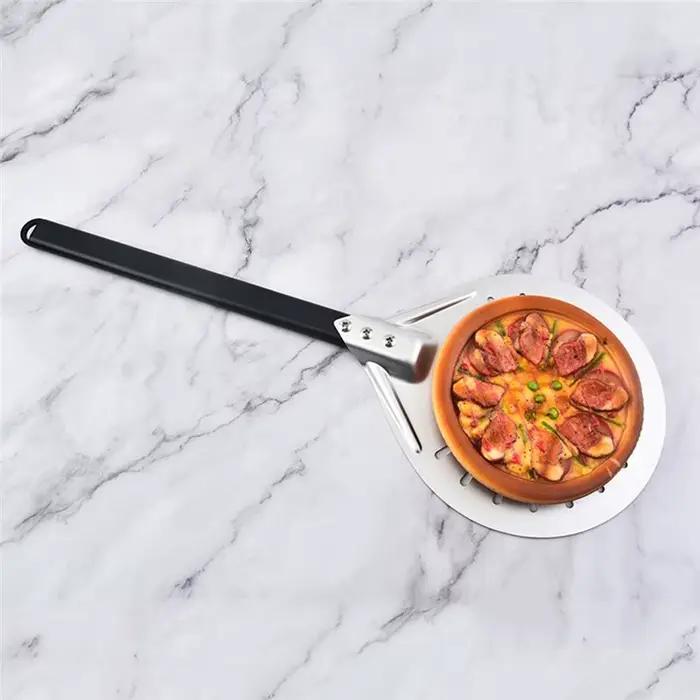 BSEVB - Spatule à pizza ronde, pelle à pizza, accessoires pour four à pizza