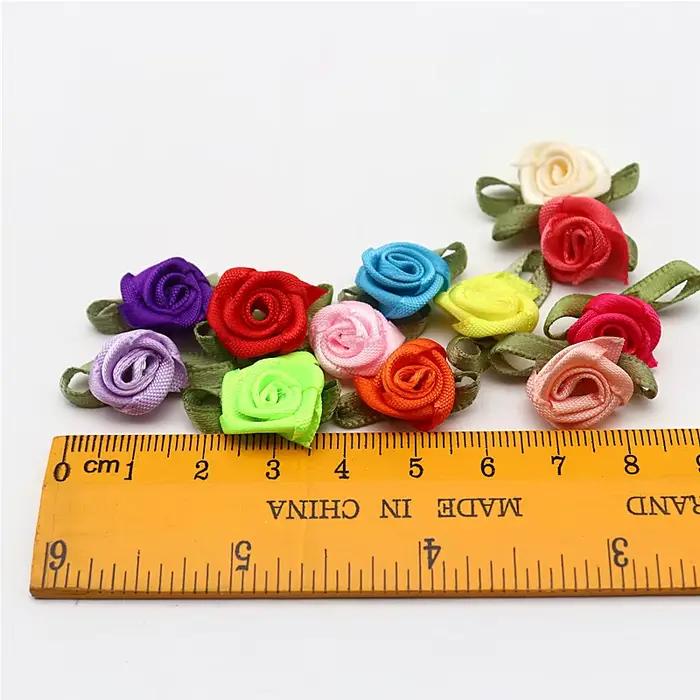 Accessoires pour cheveux faits à la main, avec petites feuilles, bouton de rose, épingle à cheveux bricolage, matériel de décoration, 20 à 40 pièces