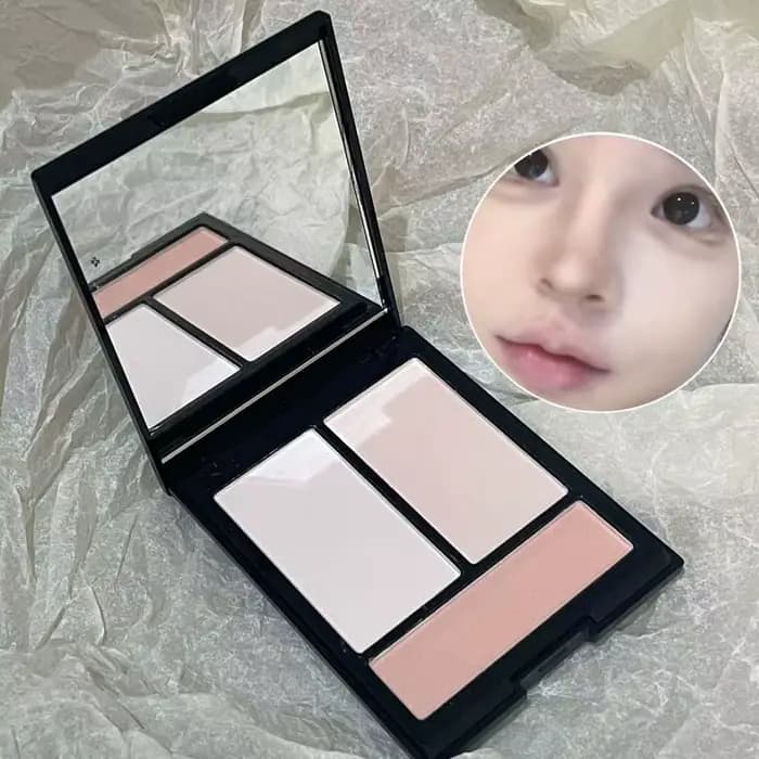 Palette de contour et d'illuminateur 3-en-1 Faiccia