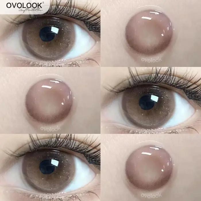 Lentilles de couleur pour les yeux rose