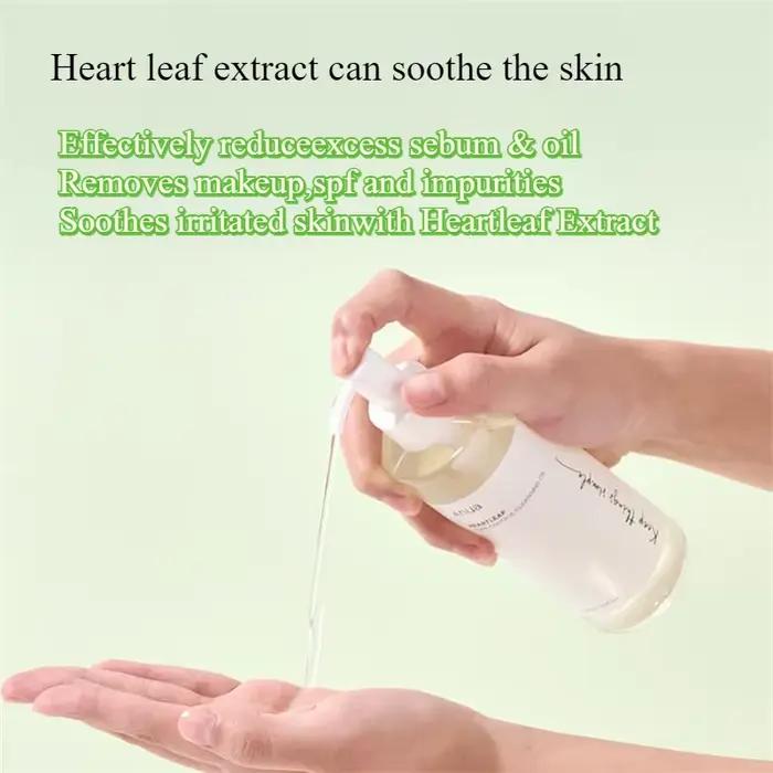 Ensemble de soins de la peau Anua, nettoyant visage Heartleaf, mousse nettoyante, nettoyage en profondeur des pores, huile démaquillante, ensemble de soins de la peau coréen original