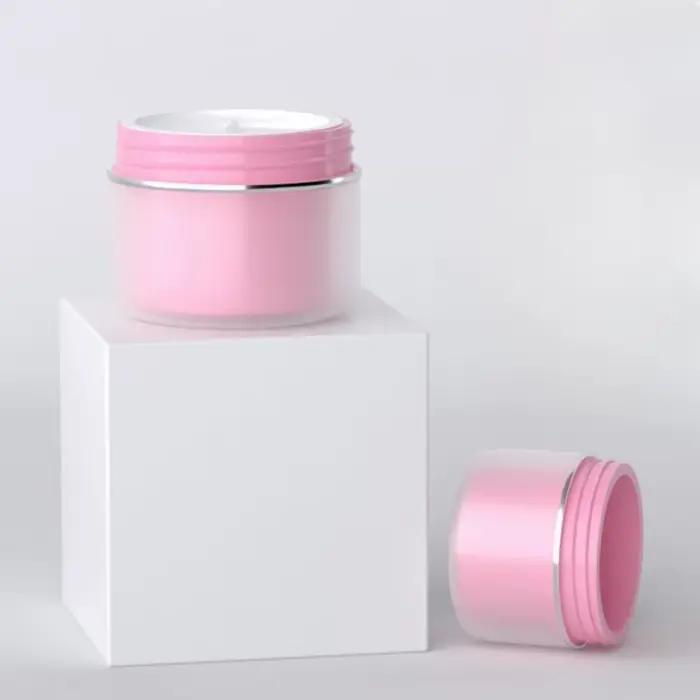 Pots cosmétiques en plastique vides à double paroi