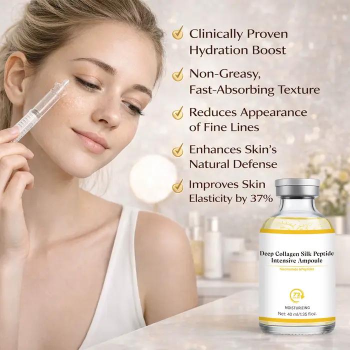 Ampoule intensive au collagène et aux peptides de soie