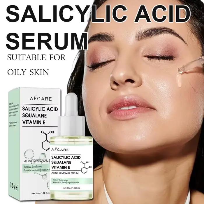 Le sérum pour le visage à l'acide salicylique doux aide à réduire l'excès de l'huile Affiner les pores soutient une