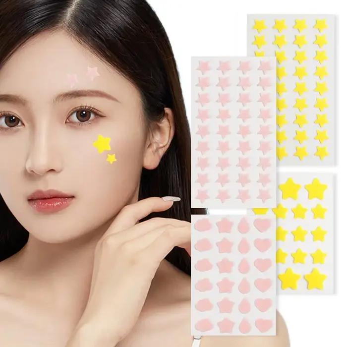 Autocollants de boutons colorés en forme d'étoile pour femmes