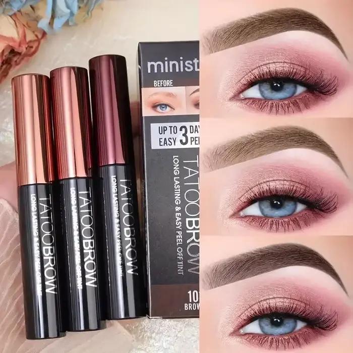 Tatouage Peel Off EyebloggGel Tint, Semi-Continu Brow Tint, Waterproof, Transfer-proof, Fuller and Defined Looking Brows, 1Pc