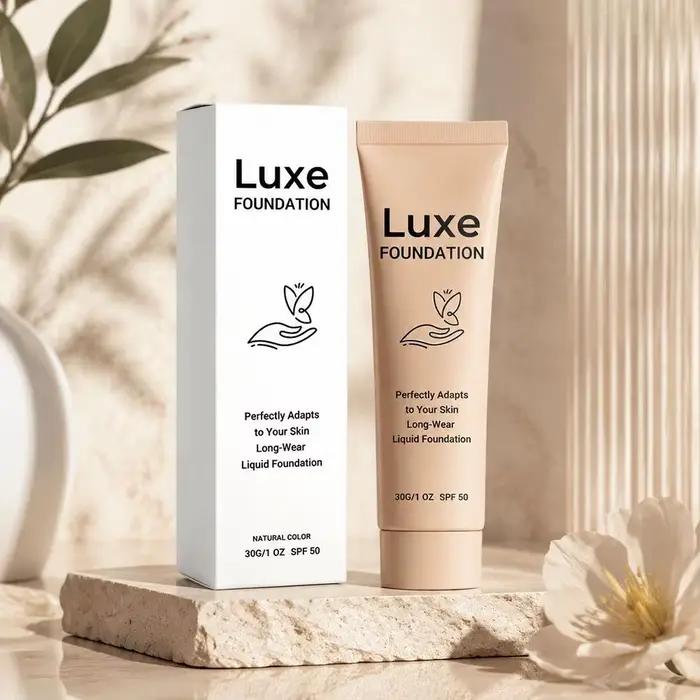 Fond de Teint Liquide Adaptatif à Changement de Couleur, Léger, Maquillage Naturel, Adaptation au Teint, Respirant, Longue Tenue, Teint Uniforme et Lisse