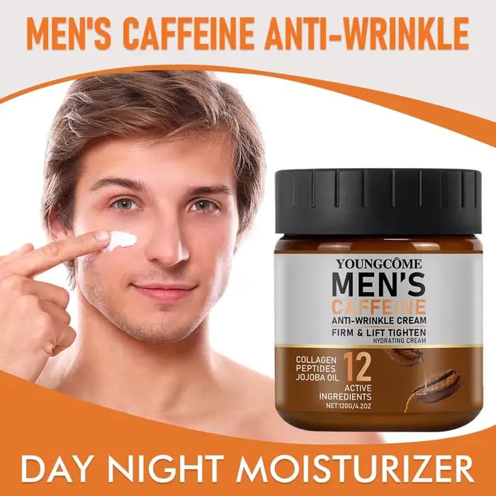 Crème Anti-rides à la caféine pour hommes