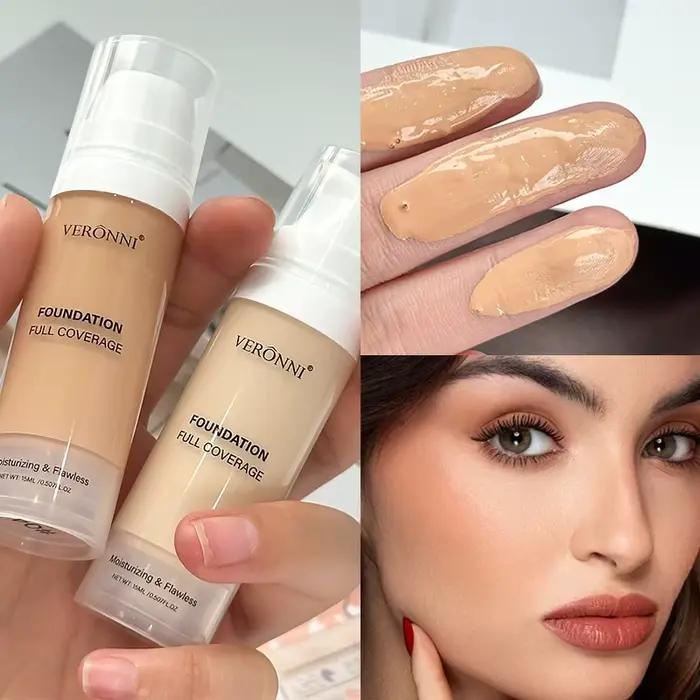 VERONNI Fond de teint liquide couvrant 6 couleurs