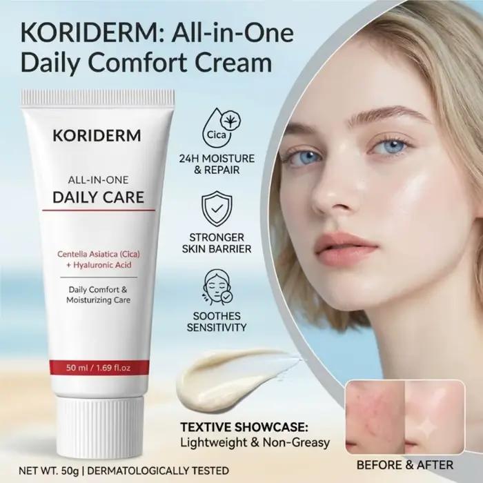 Crème hydratante pour le visage à la Centella Asiatica