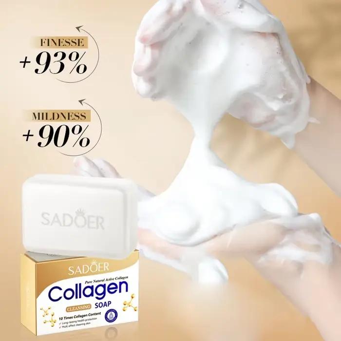 SADOER Savon Facial au Collagène et à l'Osseine