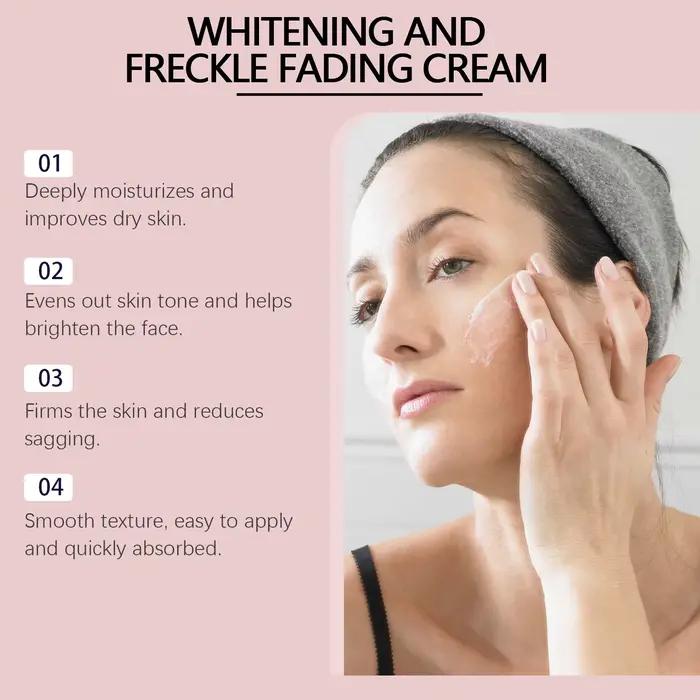 Crème de décoloration de tache de rousseur blanchissant la pigmentation de retrait de taches foncées réduisant