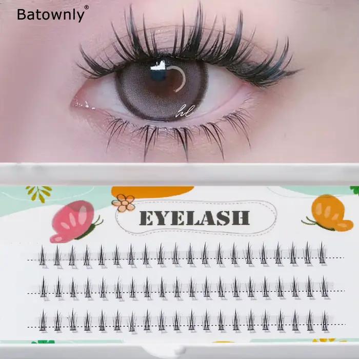 3 rangées de 60 bouquets de cils inférieurs naturels