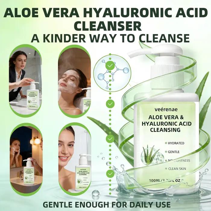 Nettoyant à l'aloe vera et à l'acide hyaluronique