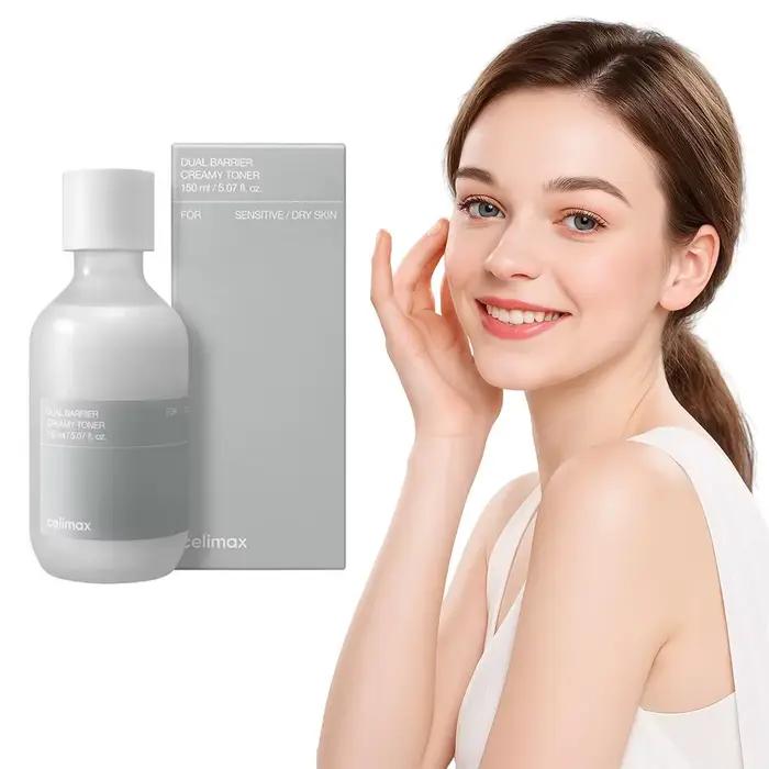 Celimax Toner apaisant barrière 150 ml double action calme les rougeurs lisse la peau sans alcool pour les peaux sensibles léger hydratant
