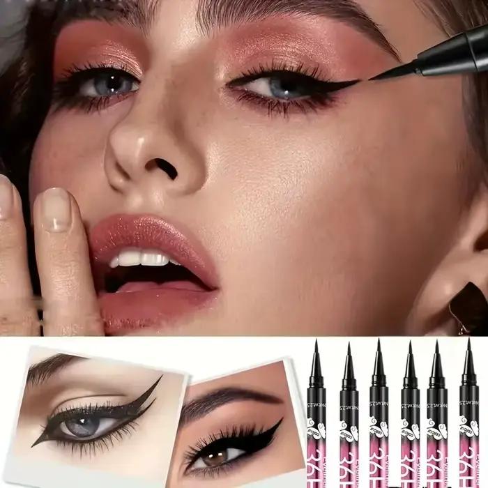 Crayons Eyeliner noirs imperméables, 3 pièces/5 pièces, maquillage pour les yeux, résistant aux taches, longue durée et adapté aux débutants