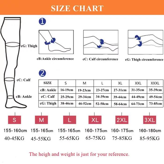 2 pièces S-2XL bas de Compression médical varices 20-30mmHg élastique traiter chaussettes d'allaitement soutien gradué bas de tuyau