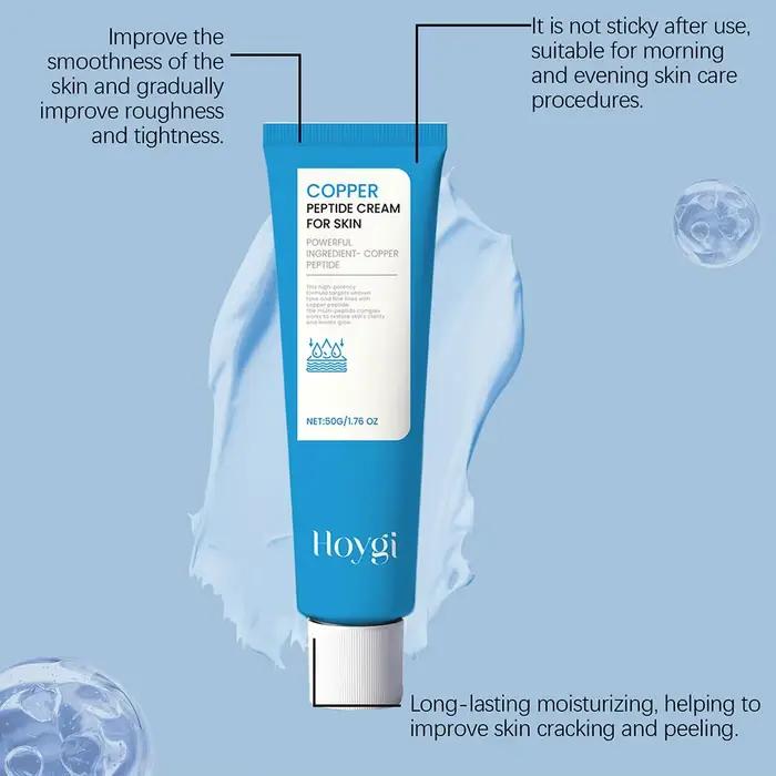 Crème peptidique de cuivre pour le visage