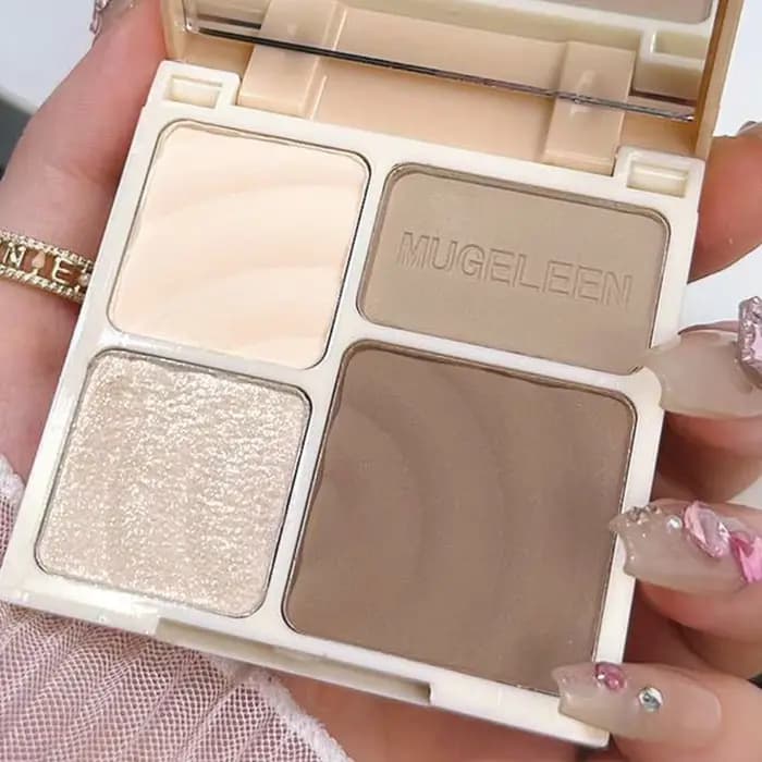 Palette complète quatre couleurs à paillettes fines