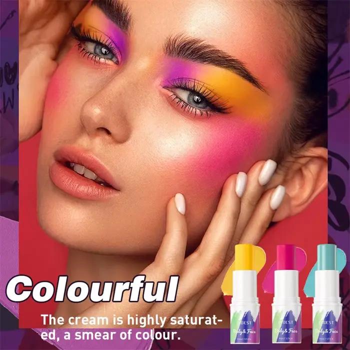 Bâton de peinture pour le corps et le visage, Modification tridimensionnelle naturelle, Contour éclaircissant, ton de peau, stylo de peinture lavable pour le visage, Art de fête