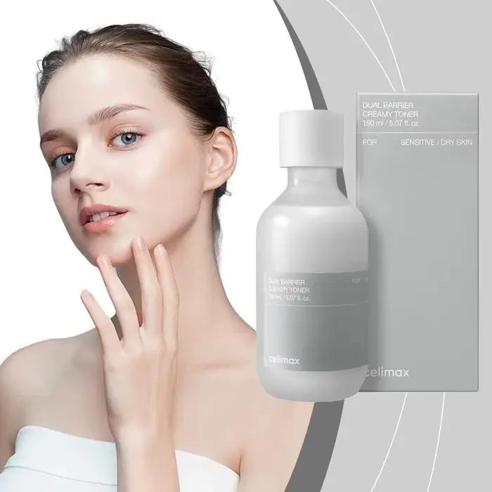Celimax Toner apaisant barrière 150 ml double action calme les rougeurs lisse la peau sans alcool pour les peaux sensibles léger hydratant